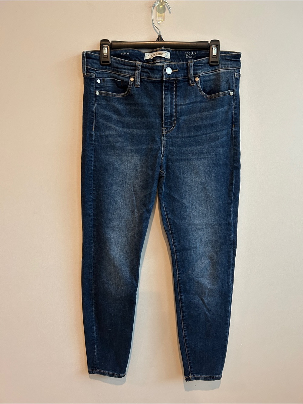 Eddie Bauer Women's Navy Stretch Skinny Jeans